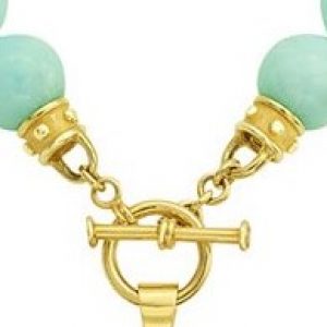 Gold removable screw in toggle clasp with